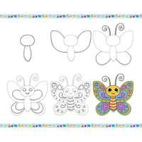 Rysowanie krok po kroku z brokatowymi markerami 20 rysunków i kolorowanek