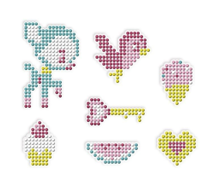 Zestaw kreatywny Cudowne kryształki Naklejki 7+, Janod