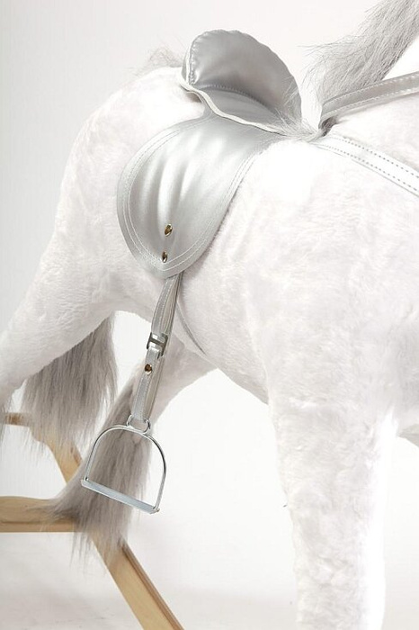 Koń na biegunach XXL. Śnieżynka