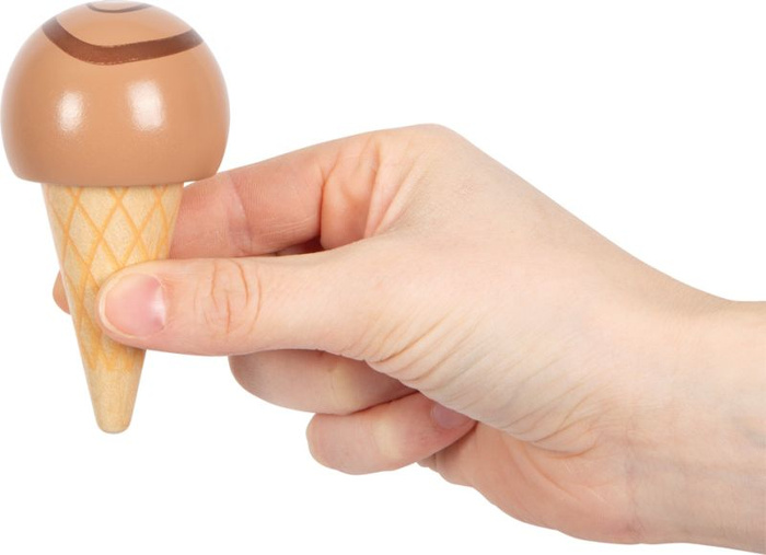 Drewniany zestaw do lodów Small Foot imitacje artykułów spożywczych dla dzieci