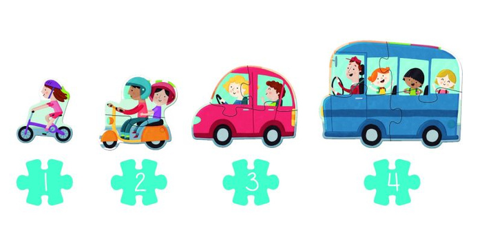 Puzzle XXL Pojazdy Goula