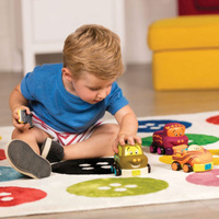 Zestaw 4 sensorycznych autek z napędem Wheeee-ls! B.Toys