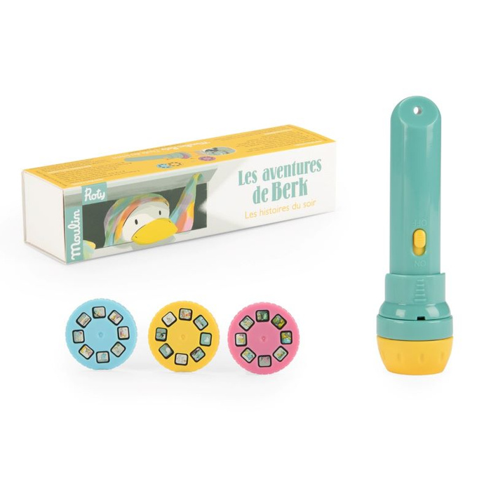 Latarka projektor PRZYGODY BERKA Moulin Roty