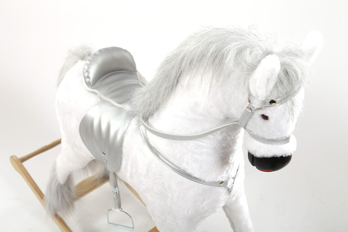 Koń na biegunach XXL. Śnieżynka