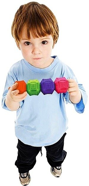 Klocki gumowe Popboblocs nauka języka angielskiego K's Kids