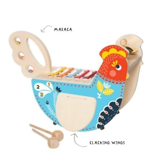Instrumentalny kurczak. Centrum muzyczne Manhattan Toy