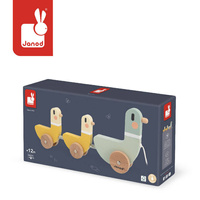 Zabawka do ciągnięcia na sznurku drewniane Kaczki Sweet Cocoon Janod