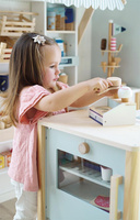 Drewniany zestaw do lodów Small Foot imitacje artykułów spożywczych dla dzieci