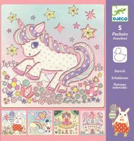 Szablony dla dzieci do malowania Słodkie pejzaże Djeco