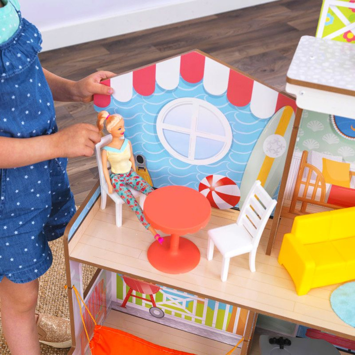 Domek dla lalek 2w1 diabelski młyn Fun Beach House KidKraft
