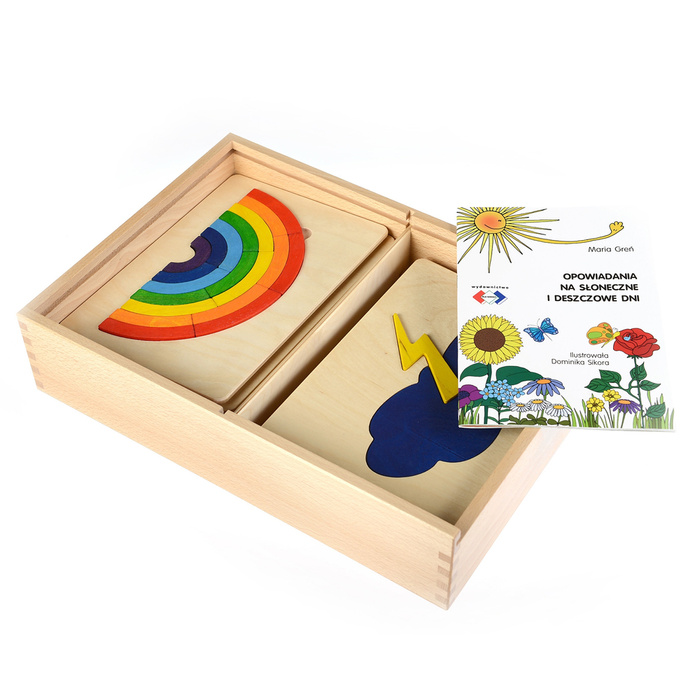 Drewniane tablice do nauki Zjawisk Pogodowych i przyrody Pilch