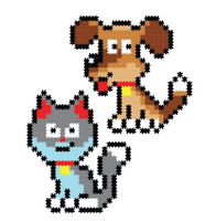 Puzzelki Pixelki Jixelz Zwierzęta Domowe 700 elementów