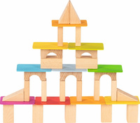 Drewniane klocki dla najmłodszych Pastelowa budowla Goki