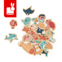 Magnesy drewniane dla dzieci Podwodny świat 24 szt. Janod 