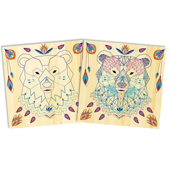 Zestaw kreatywny String Art Zwierzęta 8+, Janod