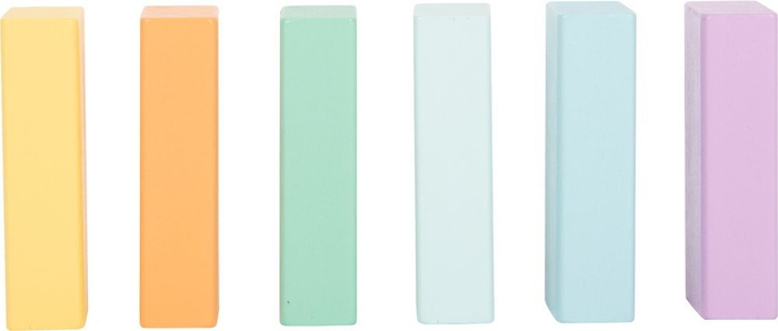 Pastelowe drewniane klocki Small Foot