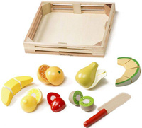 Drewniany zestaw do krojenia owoców Cutting Fruit 8 el  Melissa & Doug