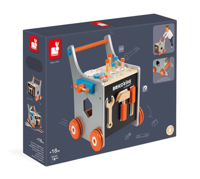 Wózek warsztat magnetyczny z narzędziami Brico ‘Kids Janod