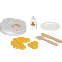 Gofrownica z akcesoriami dla dzieci drewniana Goki