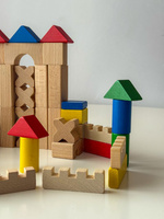 Drewniane klocki 150 elementów Mumbee