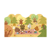 Książeczka z naklejkami Las Janod