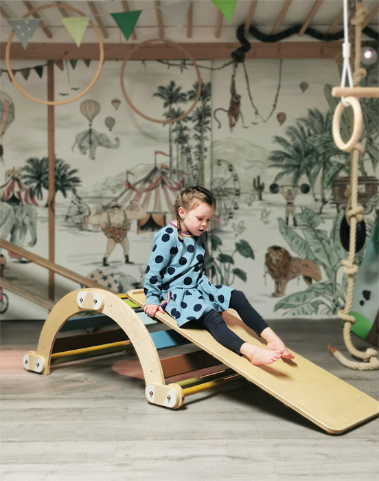 Drewniana deska do wspinaczki i zjazdów Adventure 3w1 Small Foot