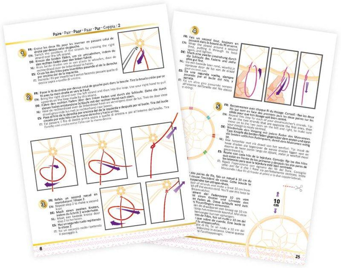 Zrób to sam - MAKRAMOWY ŁAPACZ SNÓW BE401 Buki