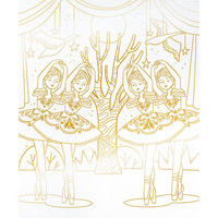 Artystyczny zestaw kreatywny Złote kontury Tancerki  Janod