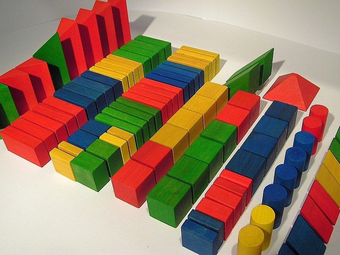 Klocki drewniane XL 250 elementów