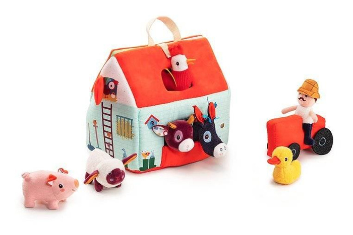 Domek manipulacyjny edukacyjny Farma rolnik i zwierzęta LILLIPUTIENS