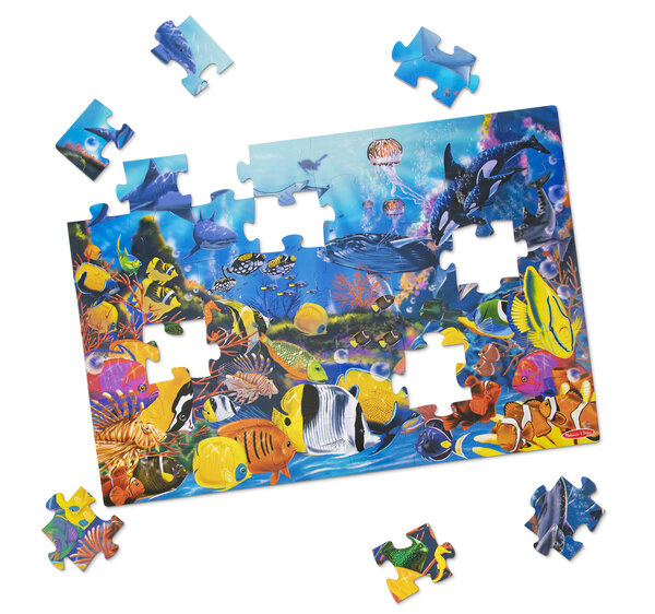 Duże puzzle dla dzieci Podwodny Świat 48 el. Melissa and Doug