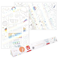 Plakaty-kolorowanki Kosmos Meri Meri