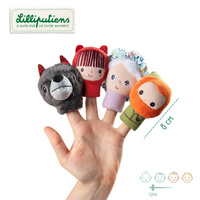 Pacynki z bajki Czerwony Kapturek 4szt. na palec Lilliputiens