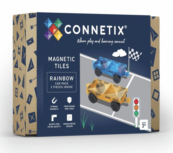 Klocki magnetyczne Rainbow Car Pack Connetix