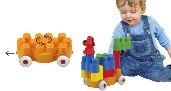 Pies Patryk z klockami Popoblocs K's Kids