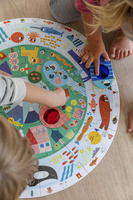 Puzzle okrągłe XXL Odkrywaj zwierzątka Goula