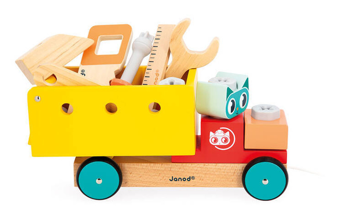 Ciężarówka do składania i ciągnięcia Brico Kids Janod