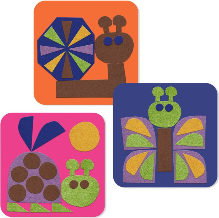 Zestaw kreatywny wyklejanki filcowe Małe stworzenia Djeco