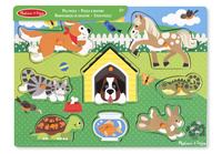 Układanka drewniana dopasowywanie Zwierząt Melissa and Doug