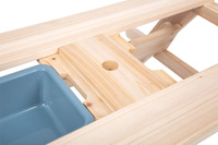 Drewniany stolik ogrodowy z siedzeniami zabawa błotem Small Foot