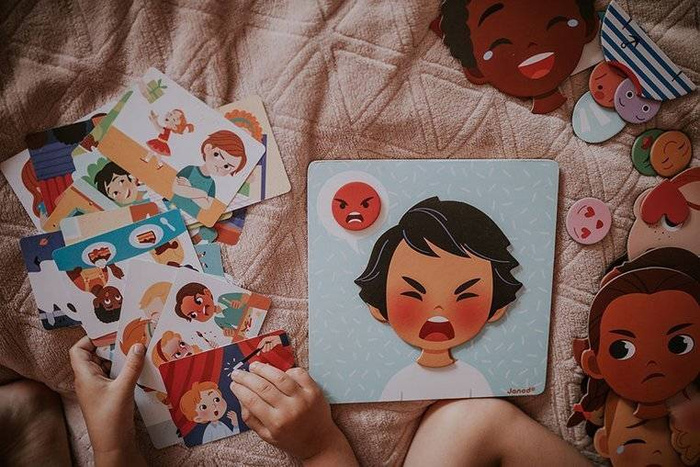 Magnetyczna układanka Emocje, Janod