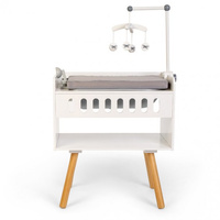 Drewniany przewijak dla lalek, wanienka i wygodna półeczka na dodatki Astrup