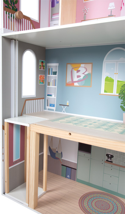 Duży domek dla lalek z drewna Willa z dodatkami Small Foot