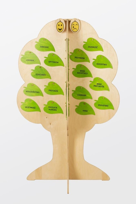 Zabawki edukacyjne dla dzieci Drzewko z mimiką Pilch