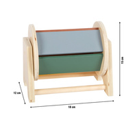 Drewniany bęben obrotowy dla dzieci Montessori Small Foot