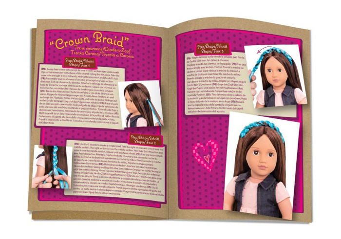 Lalka Kaelyn 46cm z regulowanymi włosami do stylizacji i akcesoriami Our Generation