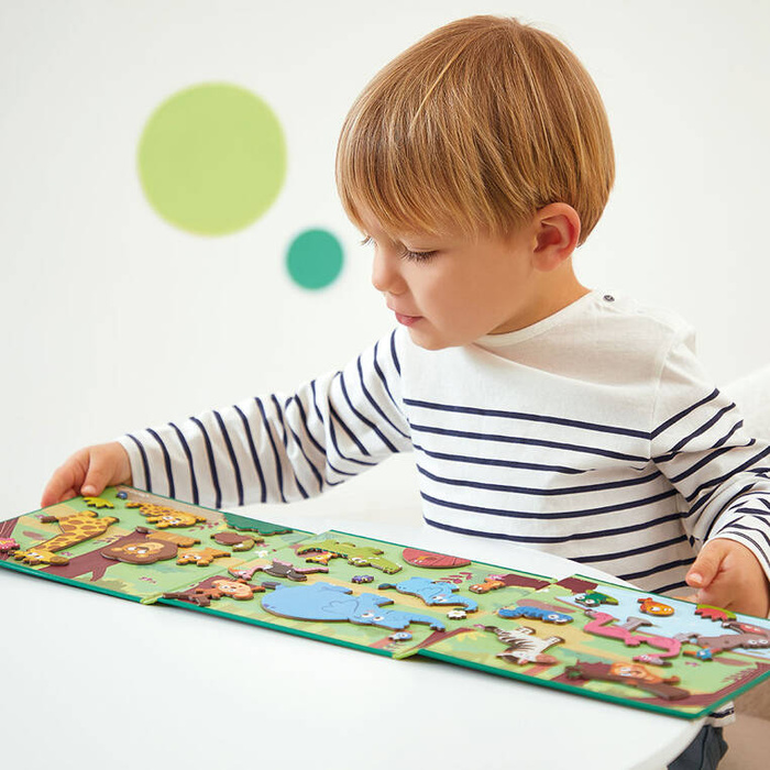 Magnetyczna układanka Afrykańskie zwierzęta Magneti'stories Janod