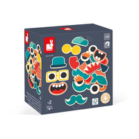 Magnesy drewniane Portrety 24 szt. Janod