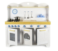 Drewniana kuchnia dla dzieci emitująca dźwięk i światło Morskie fale