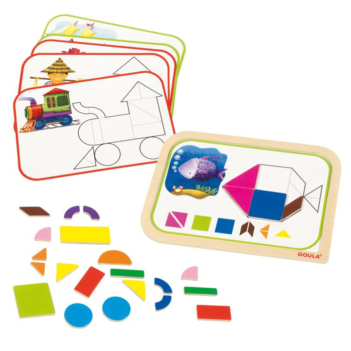 Układanka Magnetic Shapes Goula